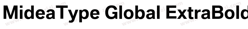 MideaType Global ExtraBold字体转换